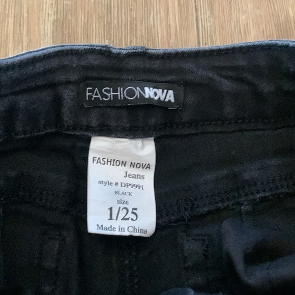 Fashion Nova Black High Waisted Skinny Jeans - Picture 4 of 7